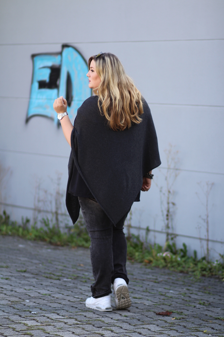 grey Poncho