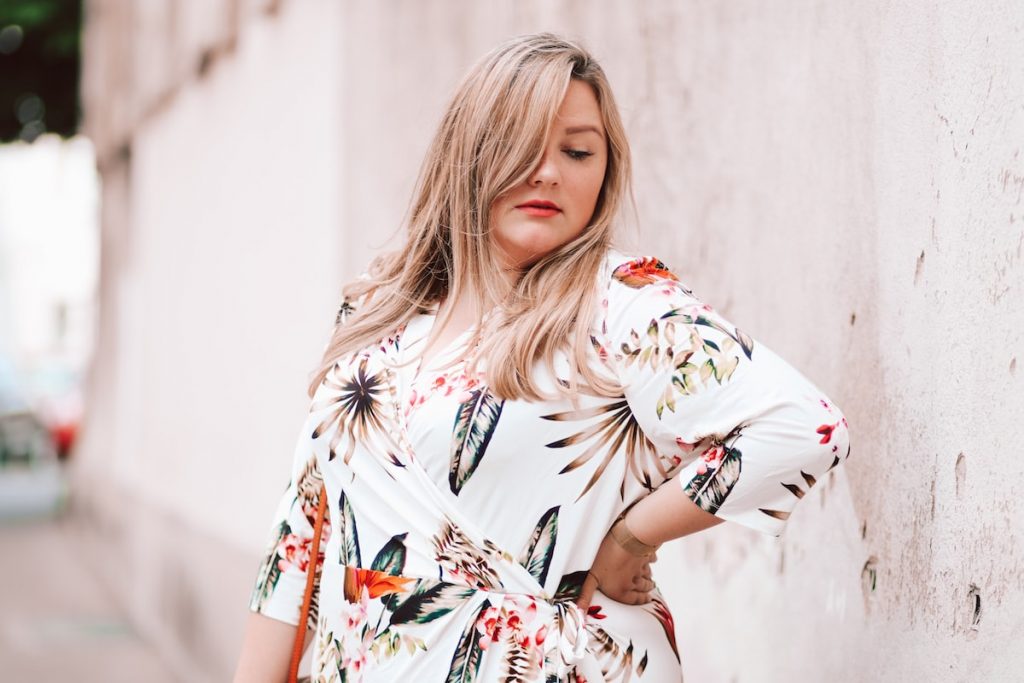 Tropical Print – Wrapped Dress by Belloya